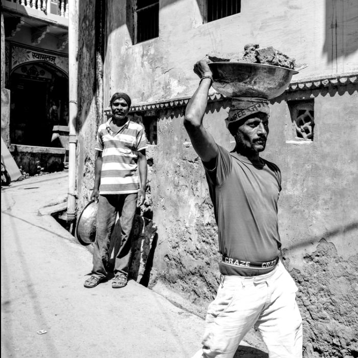 ouvrier du batiment - Inde