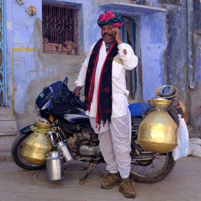 livreur de lait - Inde