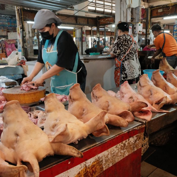 charcutière de marché - Thaïlande